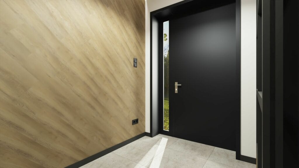 Drzwi w ganku- dom Pruszk&oacute;w