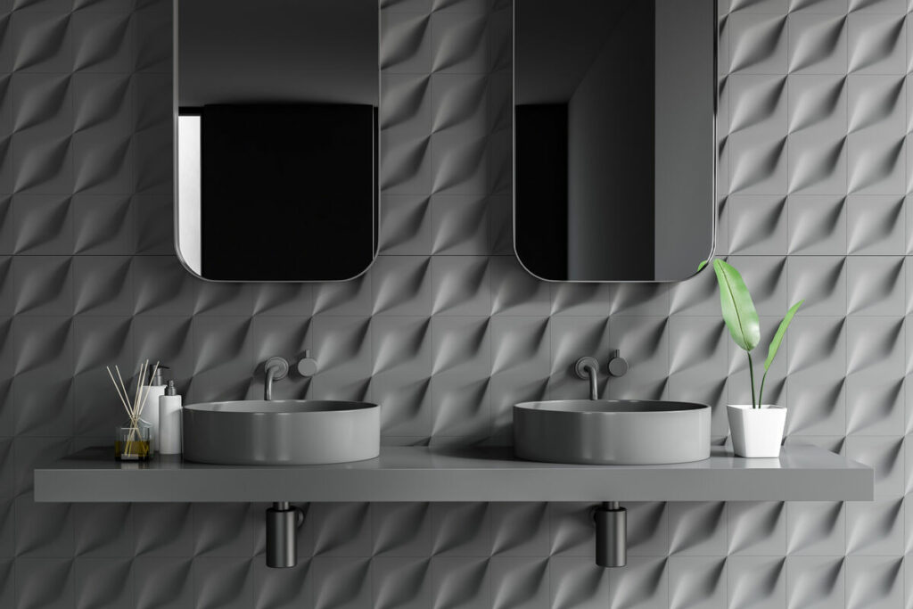 Panele 3D do łazienki- lustra